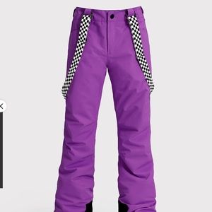 Women's SMN Winter Highland Mountain Snow Pants With Adjustable Suspenders